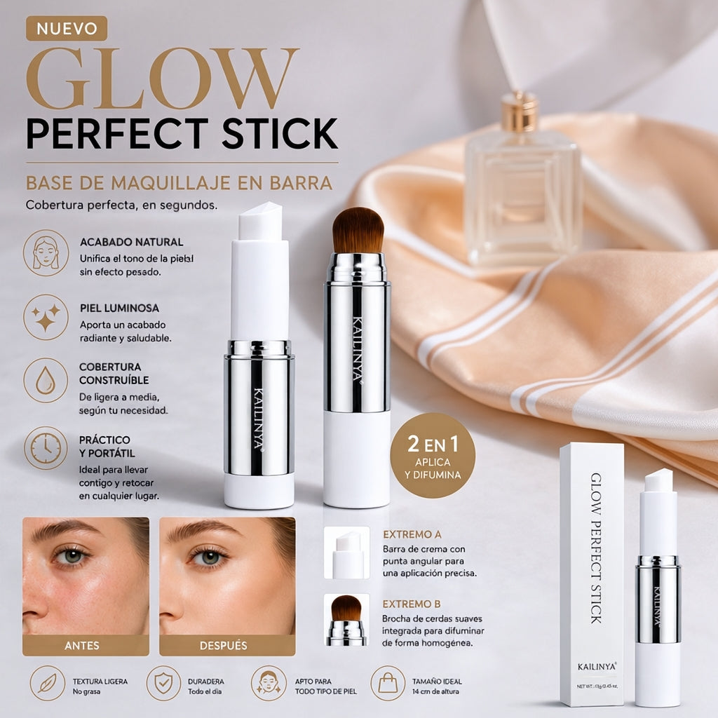 ✨ Piel perfecta en segundos Cobertura natural, glow instantáneo y cero complicaciones. 💎