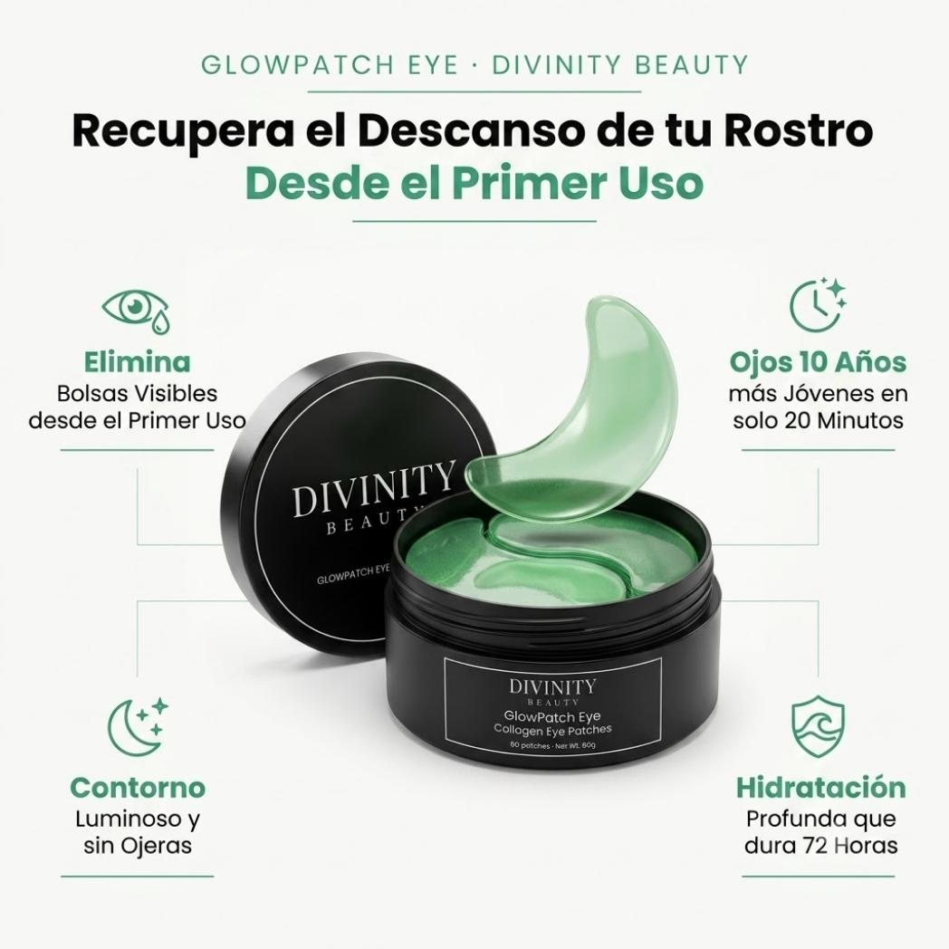 Reafirma las bolsas de tus ojos en solo 20 minutos. | GlowEye Patch