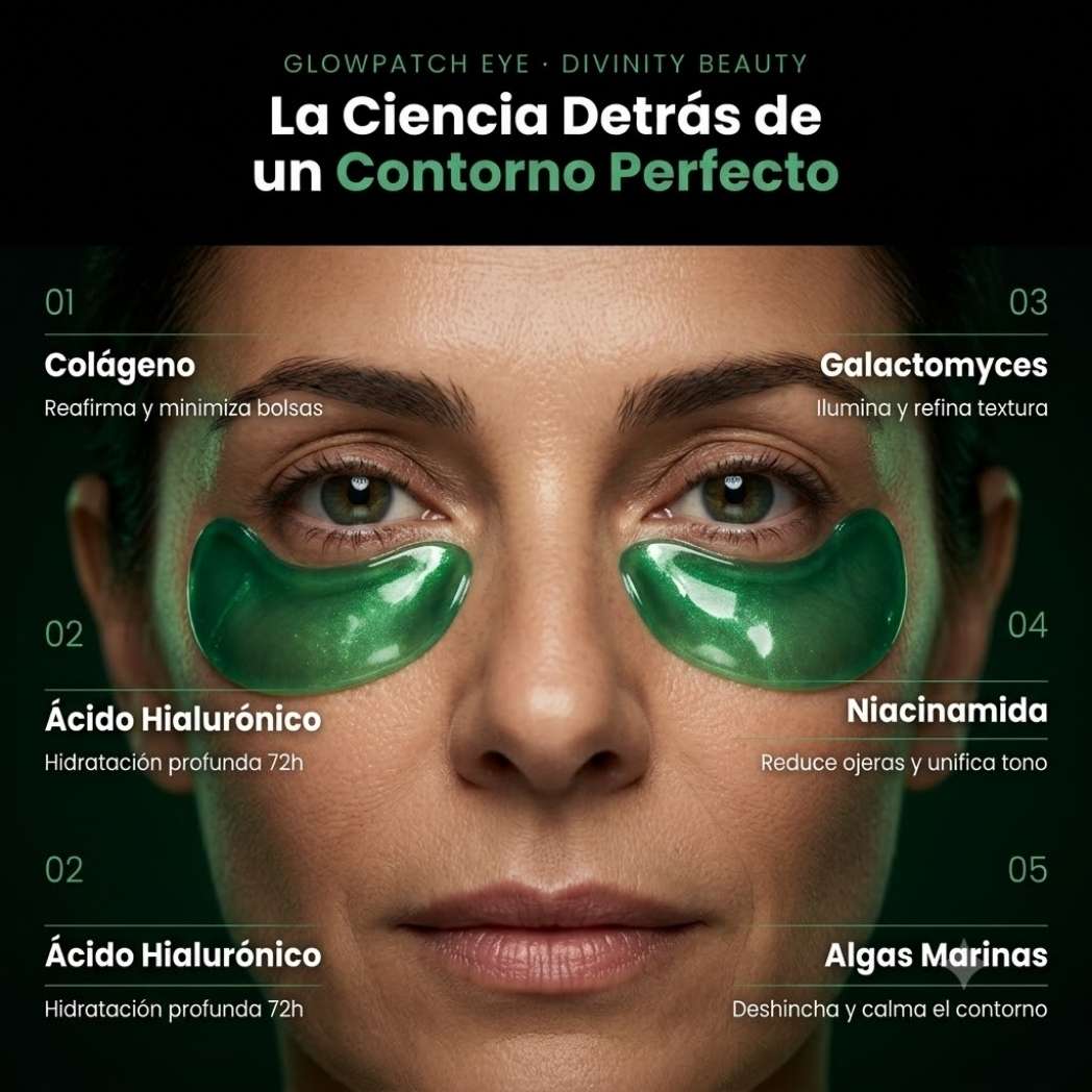 Reafirma las bolsas de tus ojos en solo 20 minutos. | GlowEye Patch