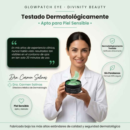 Reafirma las bolsas de tus ojos en solo 20 minutos. | GlowEye Patch
